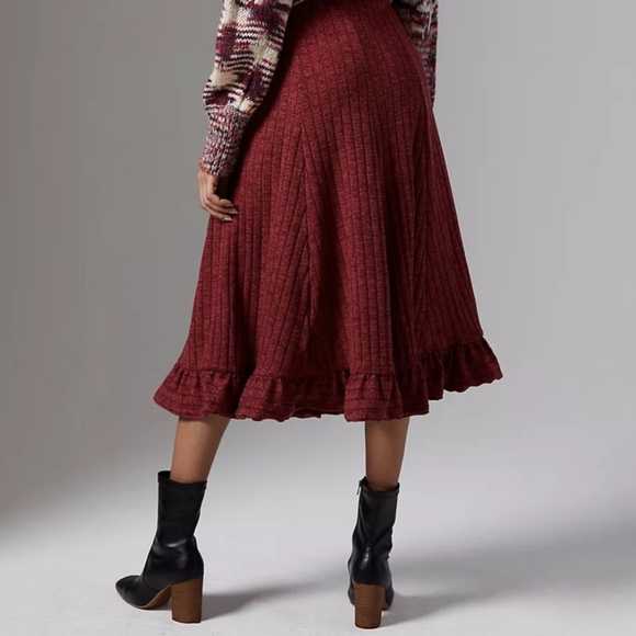 NWT Anthropologie Pauline Midi Boho Sweater Skirt, Plus Size 2X - Picture 5 of 9